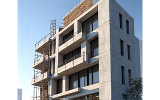 Façade de la Résidence Cézanne en construction