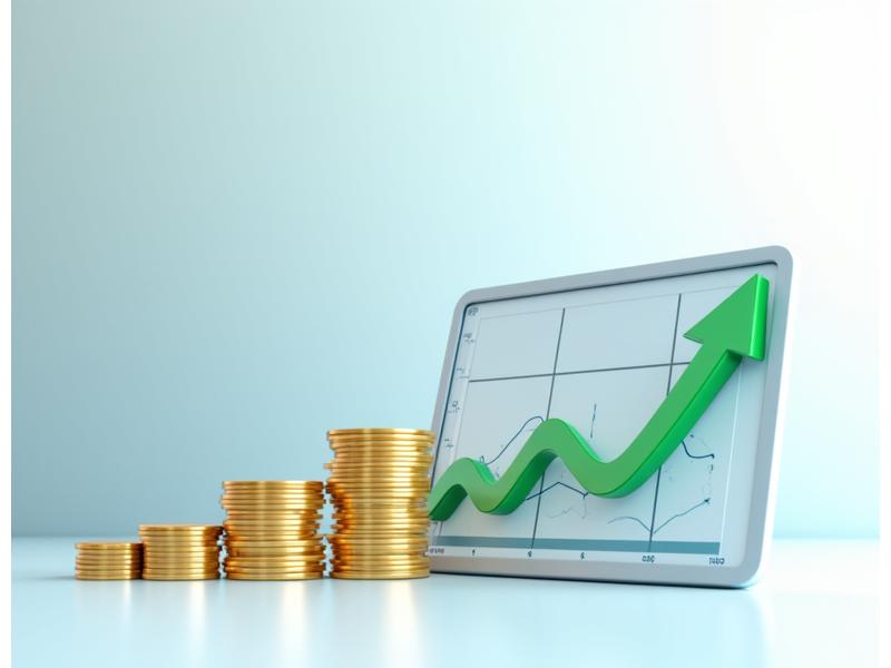 Un graphique financier montrant la réduction des impôts, avec des icônes symbolisant des dispositifs de défiscalisation et des calculatrices sur une tablette.