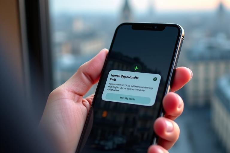 Interface de notifications sur un smartphone, affichant des alertes de prix personnalisées