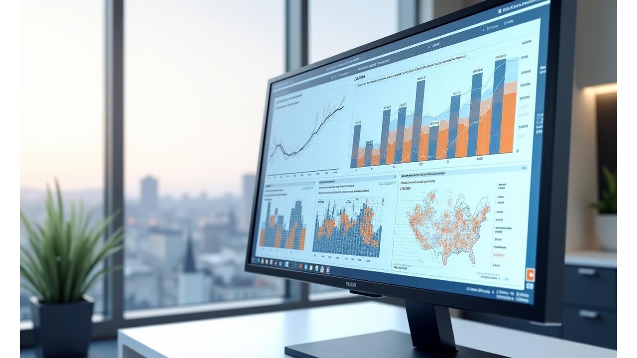 Graphiques interactifs et infographies montrant les tendances du marché immobilier parisien